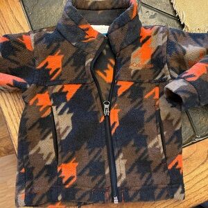Columbia Infant Fleece Jacket - Black and Orange